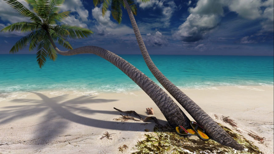 beach, ocean, sun, sand, sea, paradise, tropics, nature, waves, resort, vacation