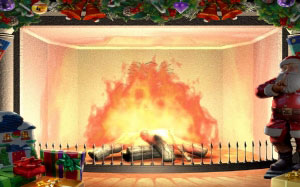 christmas, xmas, new year, fireplace, holiday, gifts, santa claus