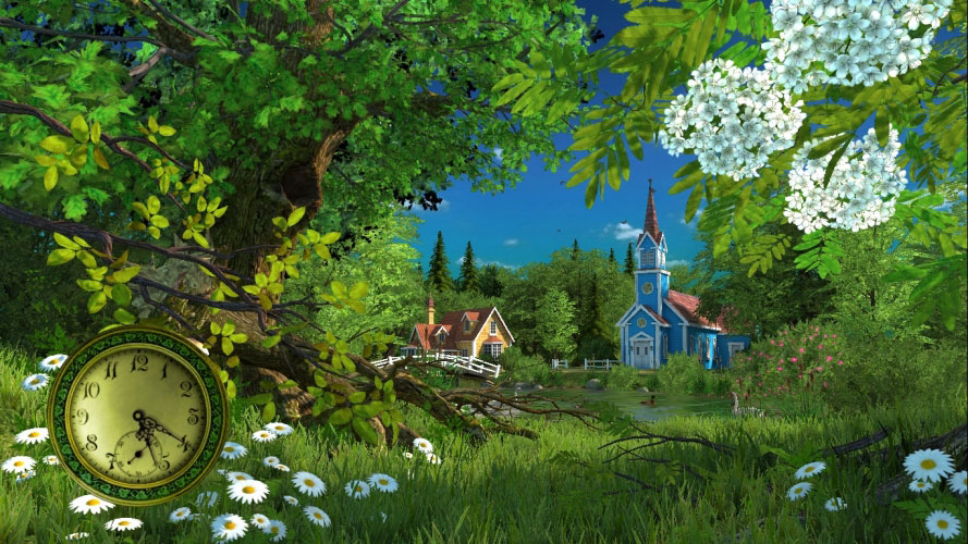 summer, forest, meadow, sun, brook, nature