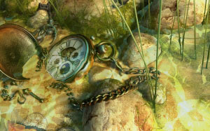 watch, clock, underwater, fish, water, stream, brooke, creek