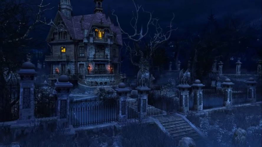 holiday, halloween, haunted house, gothic, mysterious, castle, graveyard, old, dark