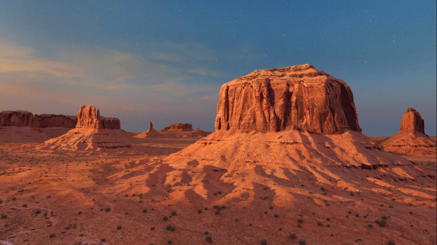 monument valley, sunset, nature, landscape, dusk, sky, evening, rock