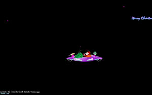 santa claus, xmas, christmas, new year, holiday, space ship, space, stars