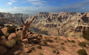 cliffs, river, landscape, nature, ravine, grand canyon