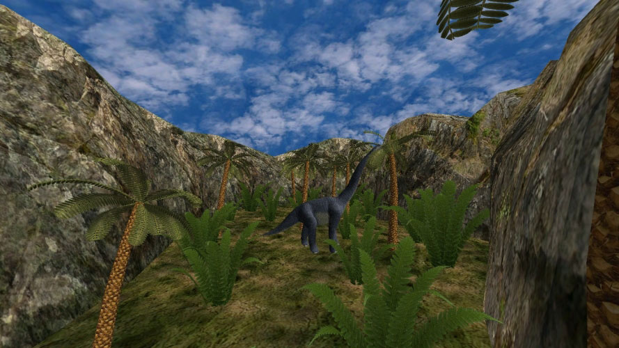nature, dinosaur, prehistoric, prehistoric, jurassic, landscape, plants, trees