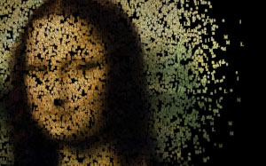 leonardo da vinci, painting, art, code