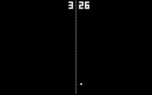 pong, video game, game, clock, time