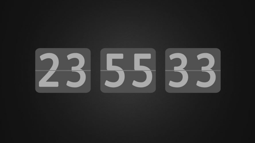time, clock, flip clock