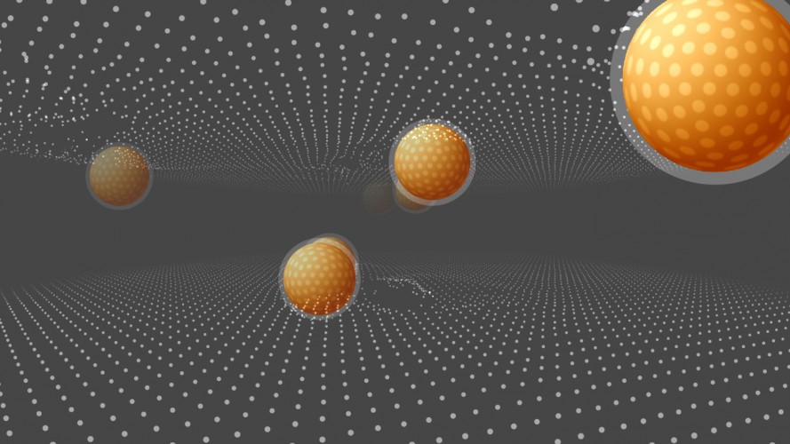 abstract, fly, 3d, balls