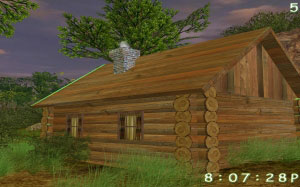 nature, wildlife, valley, brooks, log cabin, spring