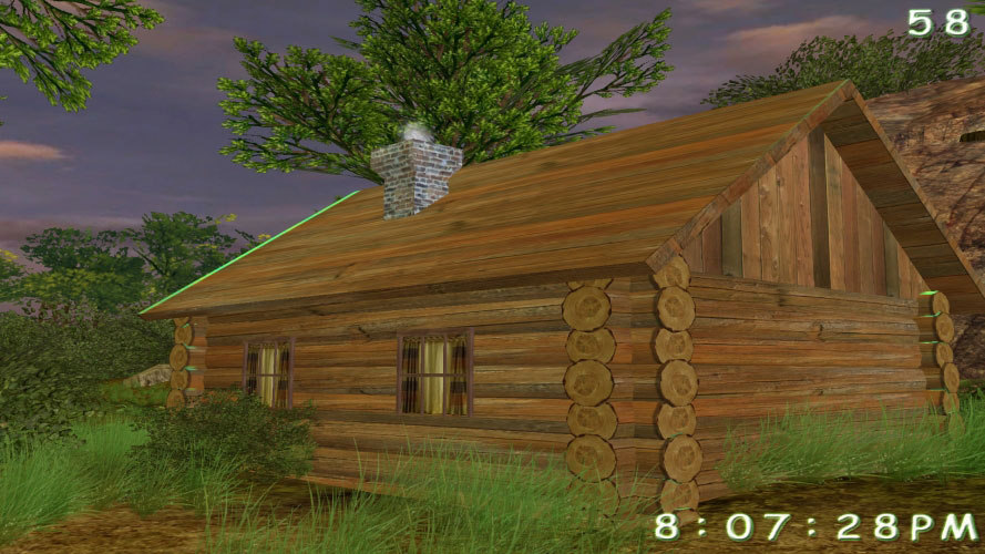 nature, wildlife, valley, brooks, log cabin, spring