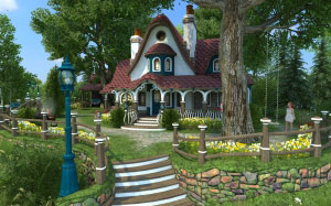 family, summer, cottage, nature