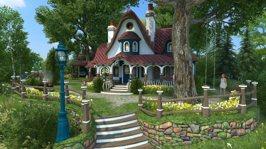 family, summer, cottage, nature