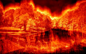 fire, desktop, fireplace, flame