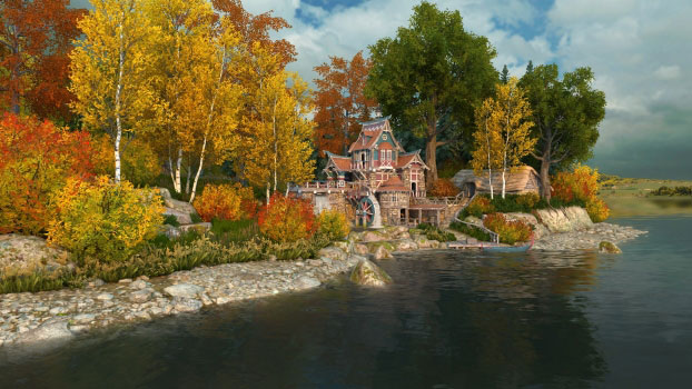 Fall Watermill Screenshot