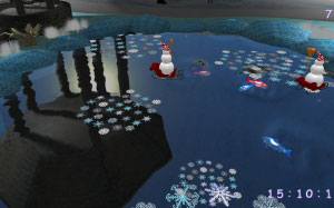 christmas, xmas, new year, lake, winter, snow, snowmans, japan, asian, holiday