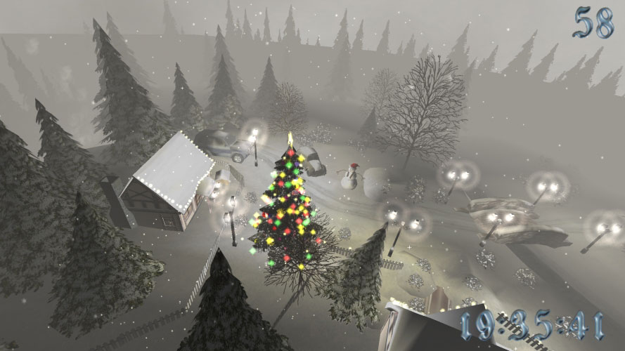 christmas, xmas, new year, holidays, festive, magic, winter, forest, snowfall, cottages, village, snow