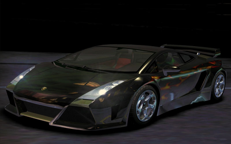 auto, lamborghini, gallardo, night, render, 3d