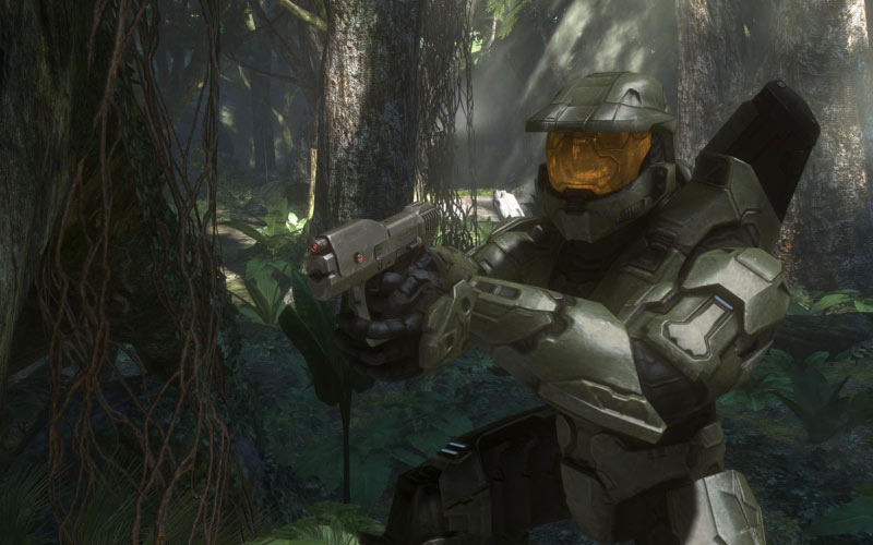 halo 3, bungie, screenshot, master chief, video games