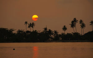 nature, sunset, water, thailand