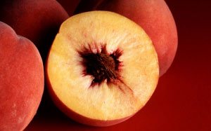 fruit, peaches, food