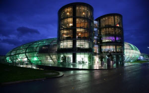 city, building, night view, night, city lights, architecture, office building complex