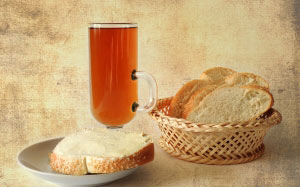 still life, bread, food, drink