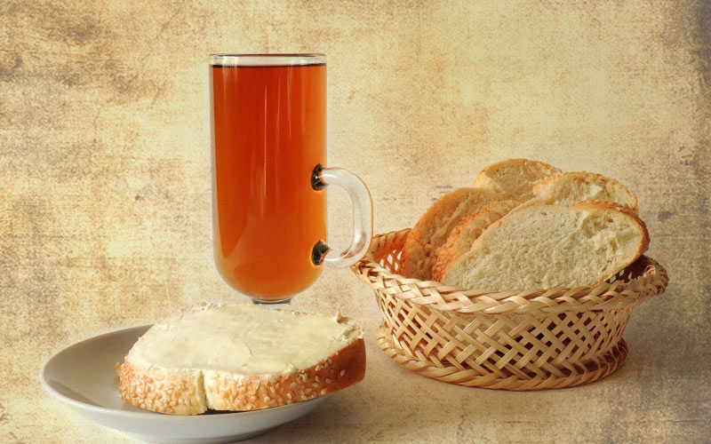 still life, bread, food, drink