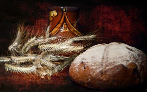still life, bread, food
