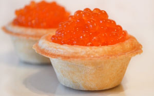 tasty, snack, tarts, food, caviar