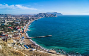 залив, море, судакская крепость, пейзаж