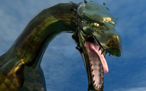 dragon, fantasy, mythology, monster, reptile, 3D, graphic, computer graphic, 3D