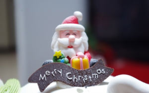 christmas, xmas, cake, santa claus