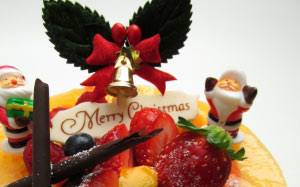 christmas, xmas, cake, santa claus