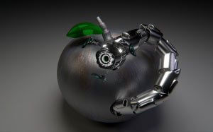 robot, worm, apple, trojan, computer graphics, graphic, worms, infestation, viruses, virus, computer virus, 3d