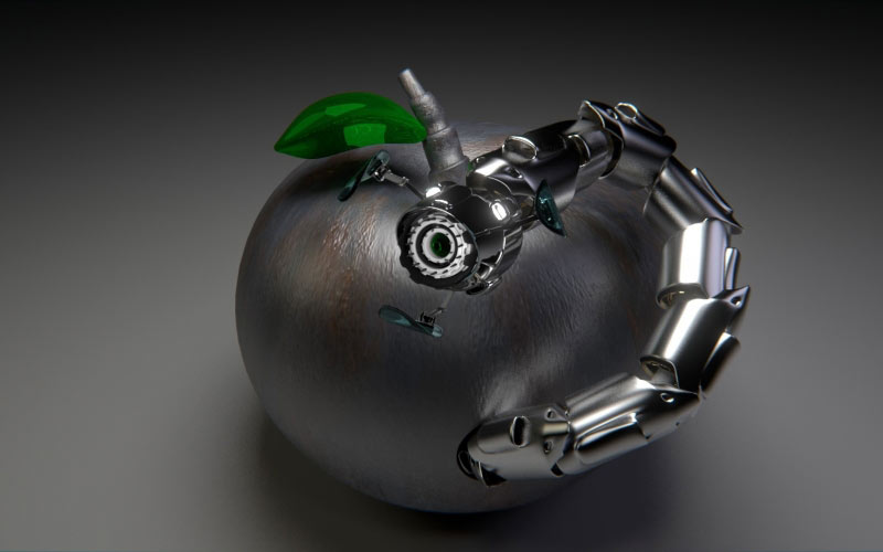 robot, worm, apple, trojan, computer graphics, graphic, worms, infestation, viruses, virus, computer virus, 3d