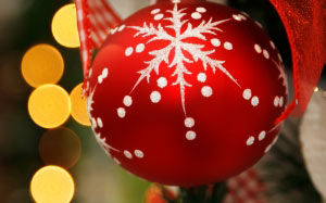 ball, bauble, branch, decoration, glass, green, noel, object, ornament, red, seasonal, christmas, tree, winter, xmas, hanging