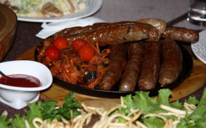 food, sausage, cooking, kitchen