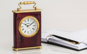 clock, time, pen, notepad