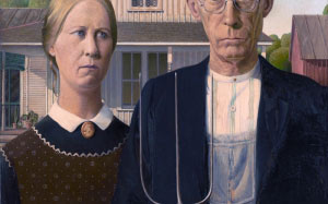American Gothic, Grant DeVolson Wood, painting