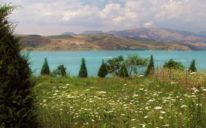 mountains, summer, sky, clouds, landscape, nature, plants, Tashkent, herbs, Tien Shan, Uzbekistan, flora, Charvak