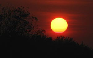 evening, sunset, clouds, autumn, nature, sun, sky