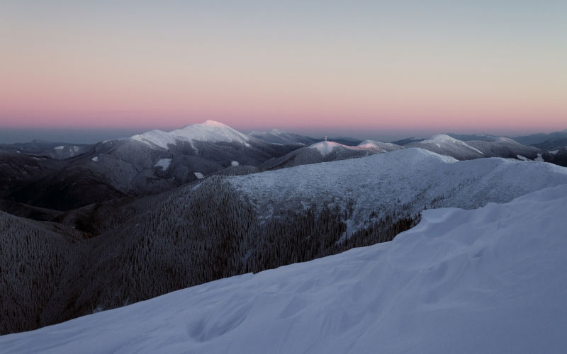 winter landscape, mountain, forest, winter, snow, nature, landscape