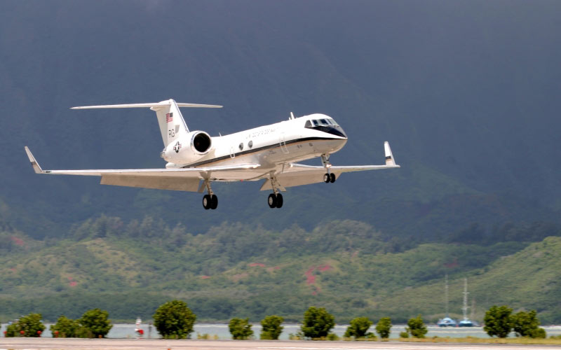 c-20g gulfstream, aircraft, private jet, landing, navy, plane, airplane, flight, aviation, small