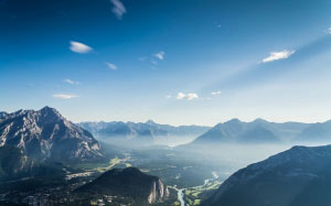 nature, mountains, sky, valley, landscape