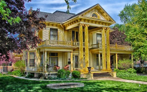 rock island, illinois, house, home, summer, spring, town, architecture