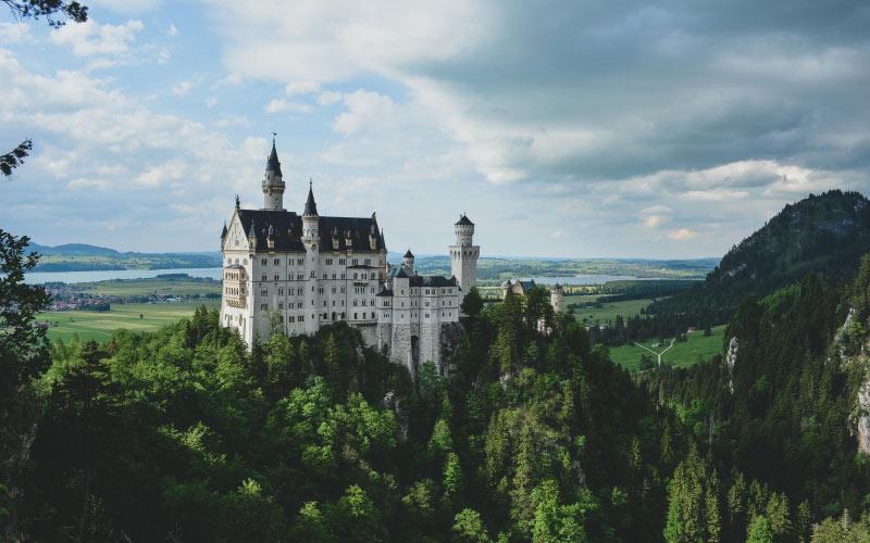 neuschwanstein castle, schwangau, germany, history, architecture