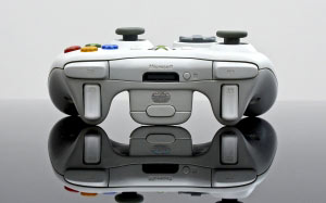 xbox, video games, entertainment, gamepads, white, reflection, joystick