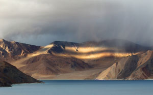 mountains, nature, landscape, lake, sea, clouds