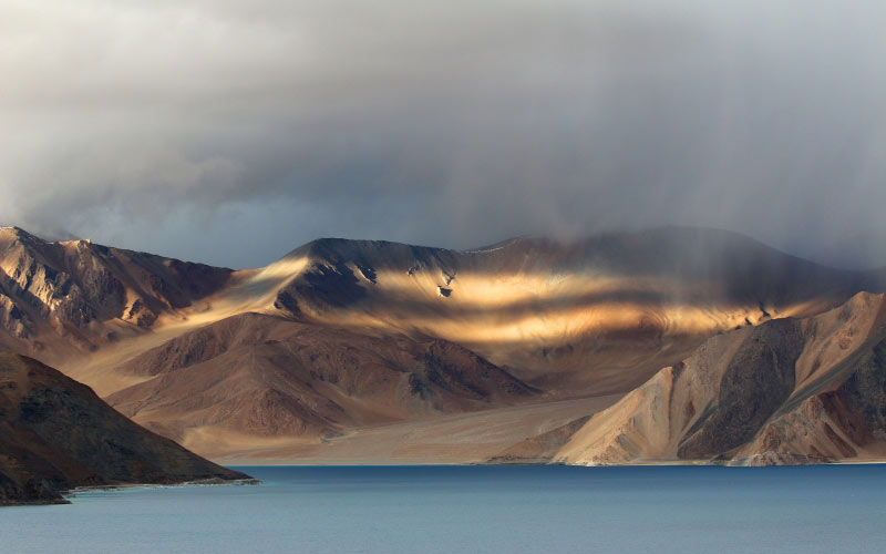 mountains, nature, landscape, lake, sea, clouds
